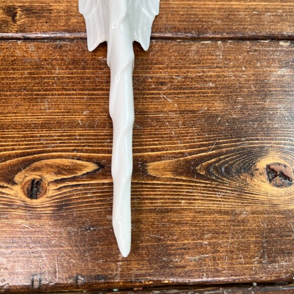 Vintage Porcelain Angel Icicle Christmas Ornament 9" Tall - Picture 3 of 6